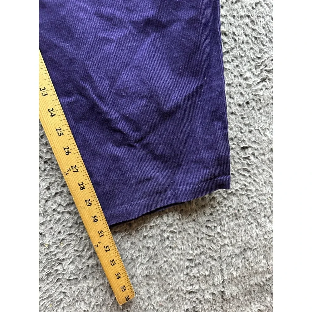 Theories of Atlantis Stamp Lounge Baggy Cord Pants Eggplant Mens Size XL
